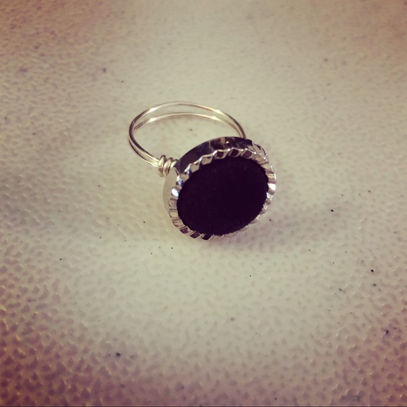 Jewelry | Handmade Vintage Button Ring In Silver Can Make From A Size ...